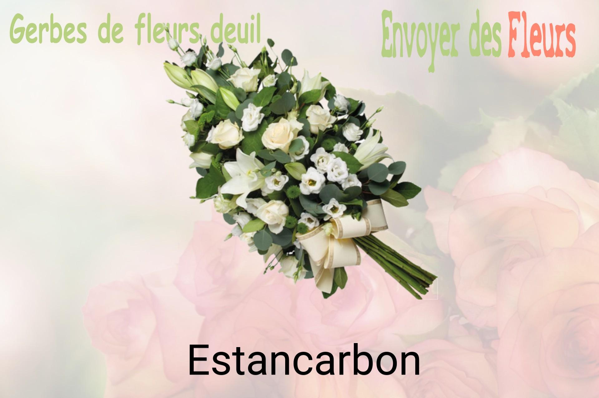 Gerbe de fleurs de deuil livrée à Estancarbon